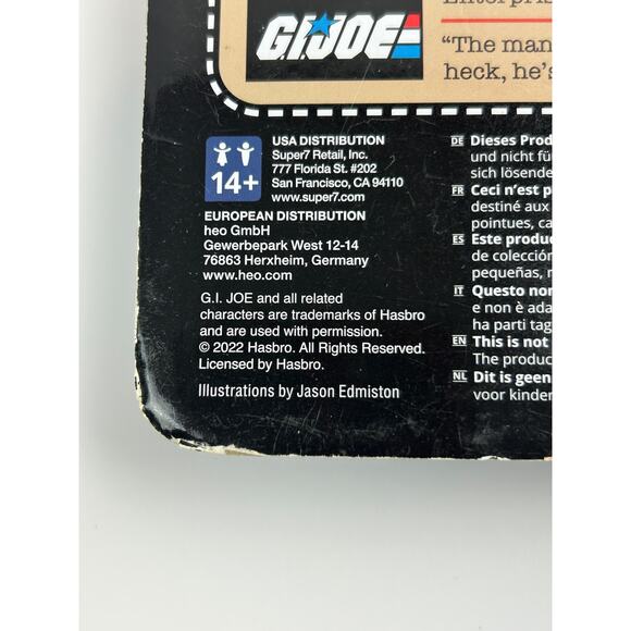 GI Joe Snake Eyes Covert Snakeling Super7 ReAction 3.75 in Sealed 2022 - Picture 4 of 4